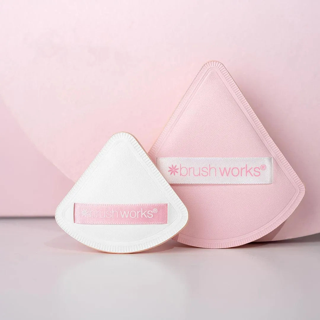 Brushworks - Triangular Pillow Puff Duo - GOLDFARMACI