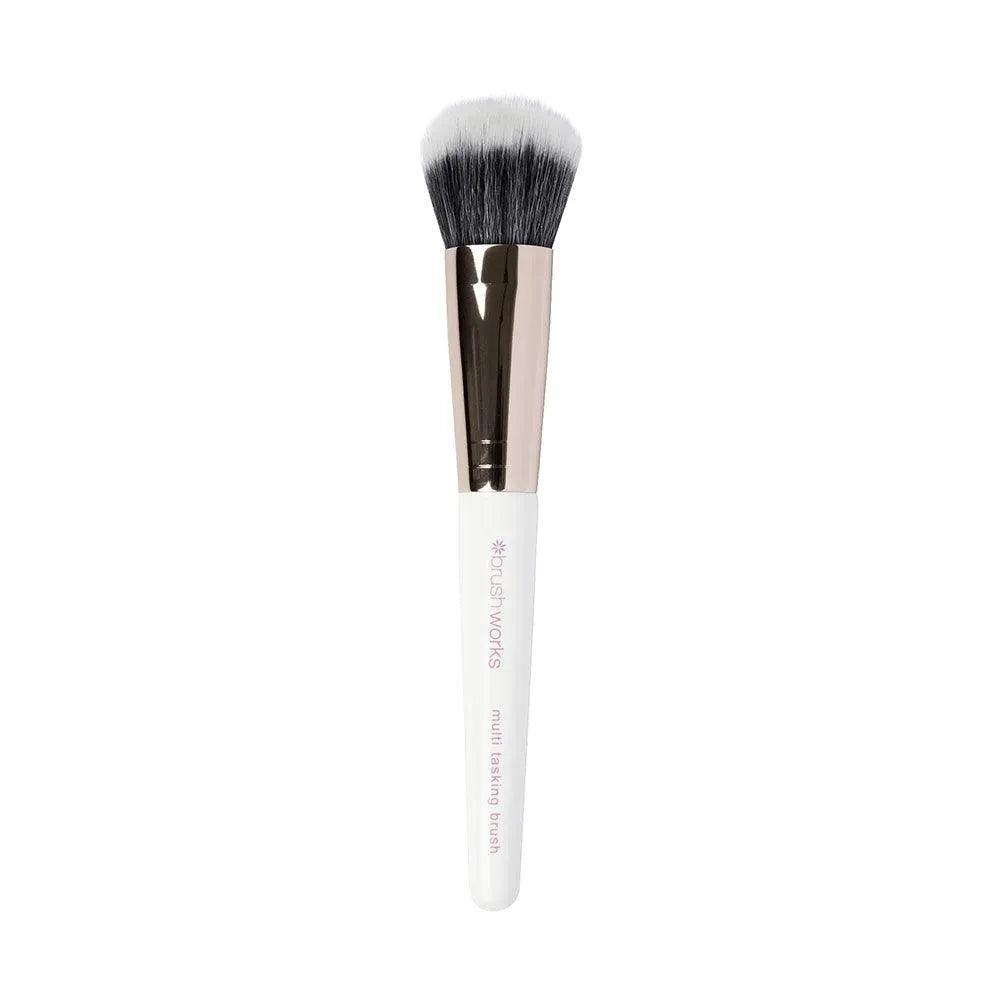 Brushworks - White & Gold Multi Tasking Brush - GOLDFARMACI