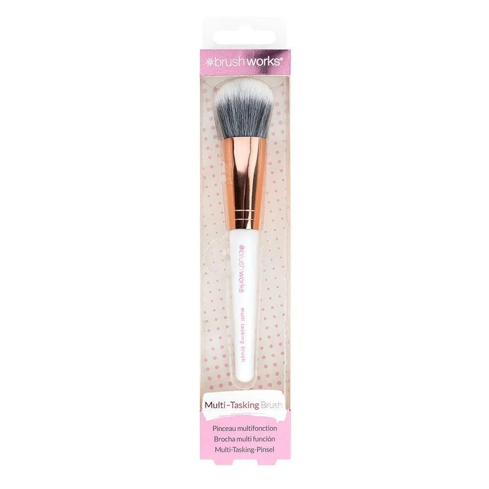 Brushworks - White & Gold Multi Tasking Brush - GOLDFARMACI