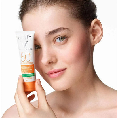 Vichy - Capital Soleil Mattifying 3-In1 SPF50+ - GOLDFARMACI