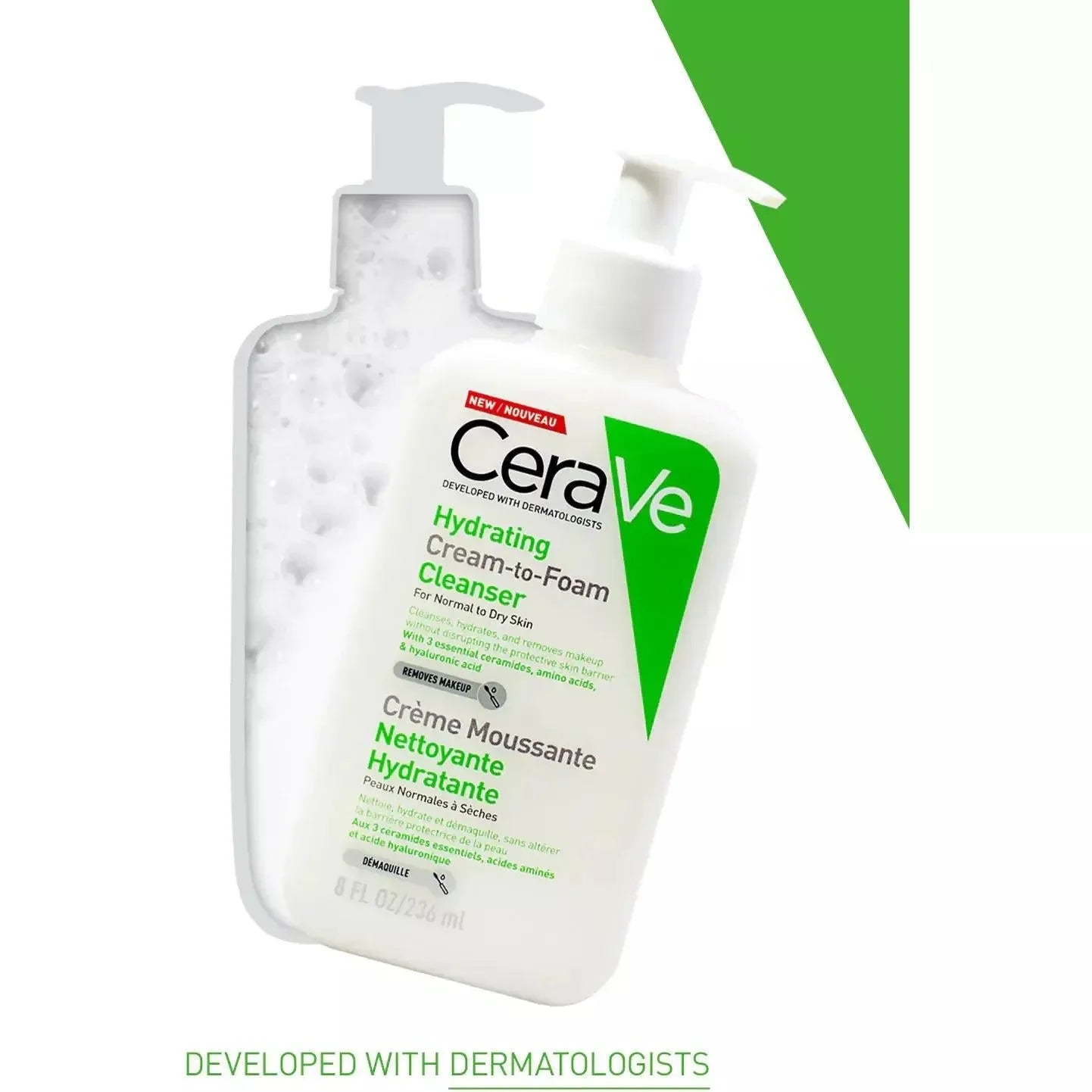 CeraVe - Cream-to-Foam Cleanser - GOLDFARMACI
