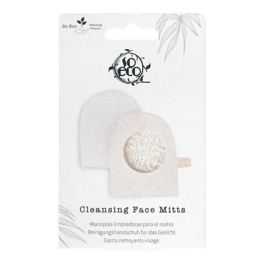 So-Eco - Cleansing Face Mitts 2 pcs - GOLDFARMACI