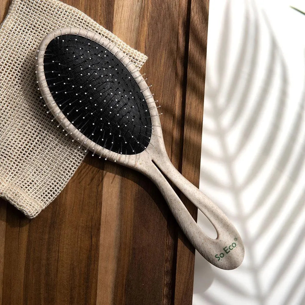 So-Eco - Cushioned Detangling Hair Brush - GOLDFARMACI