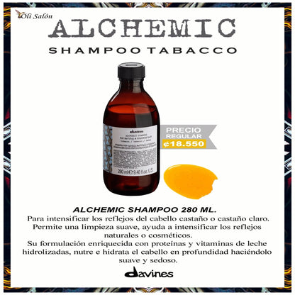 Davines - Alchemic Shampoo / Tobacco - GOLDFARMACI