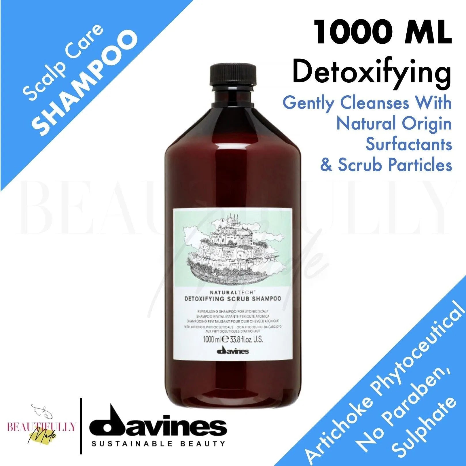 Davines - Detoxifying Scrub Shampoo - GOLDFARMACI