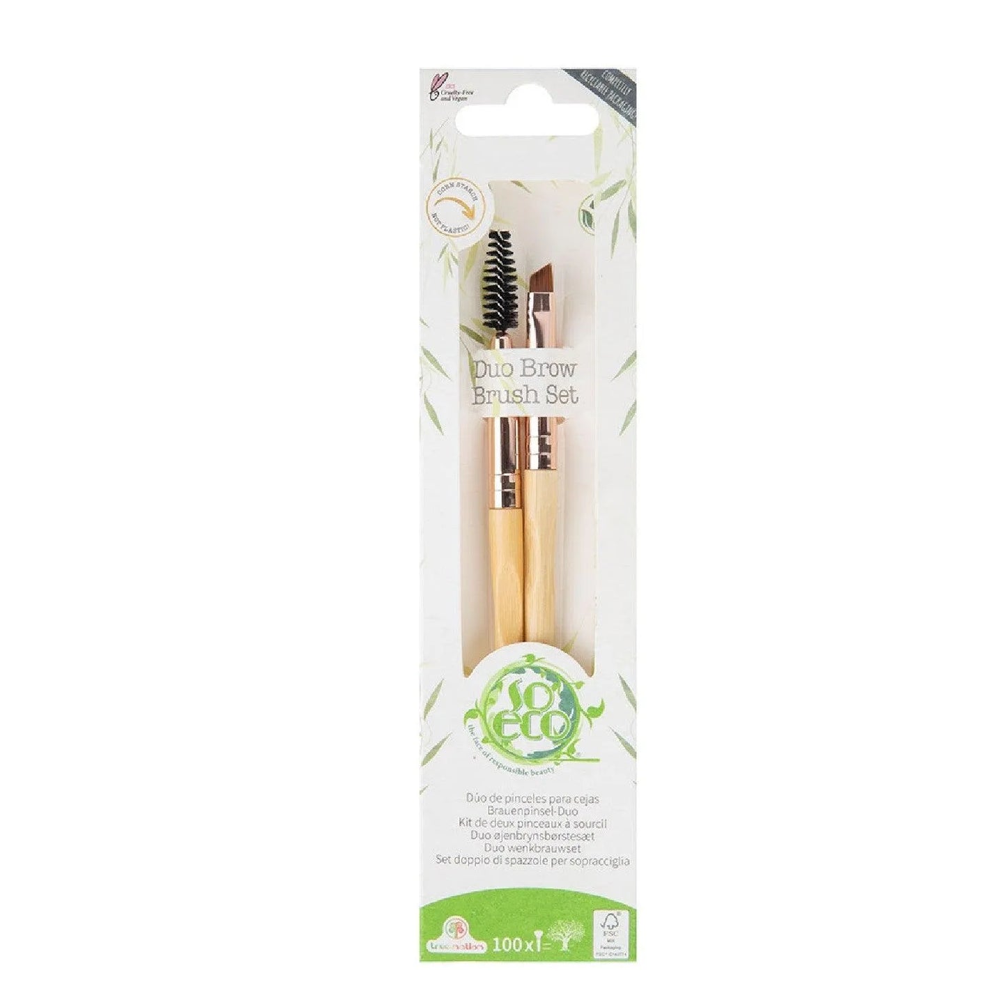 So-Eco - Duo Brow Brush - GOLDFARMACI