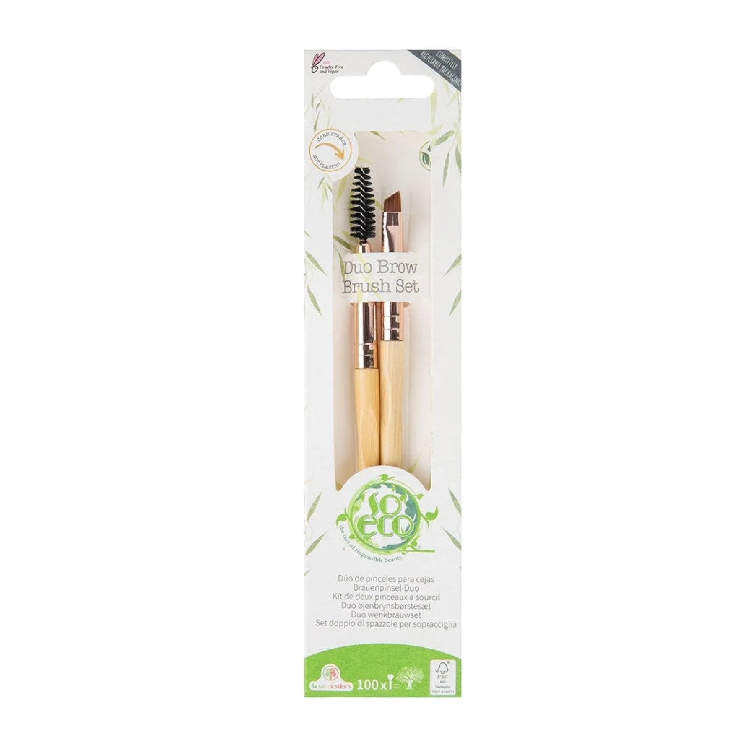So-Eco - Duo Brow Brush - GOLDFARMACI
