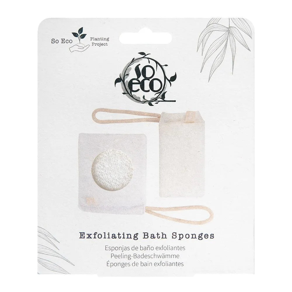 So-Eco - Exfoliating Bath Sponges 2 Pack - GOLDFARMACI