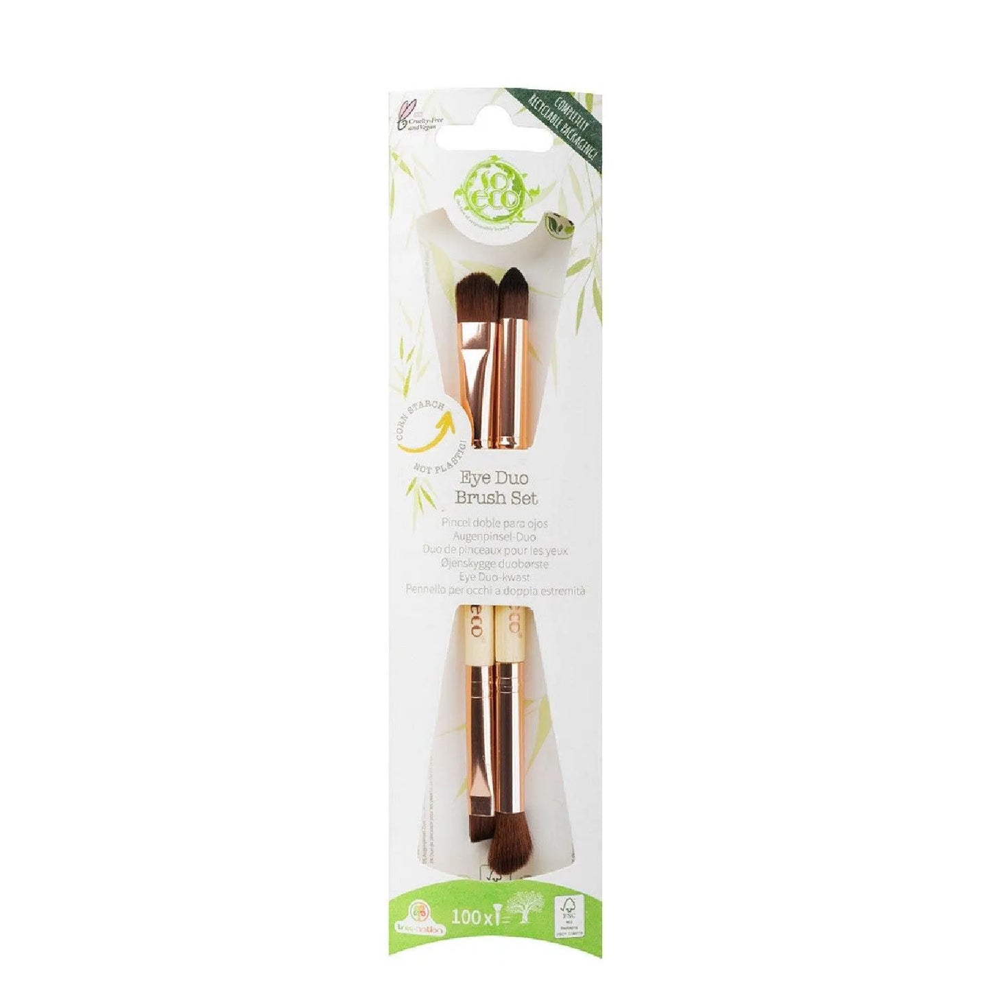 So-Eco - Eye Duo Brush Set - GOLDFARMACI