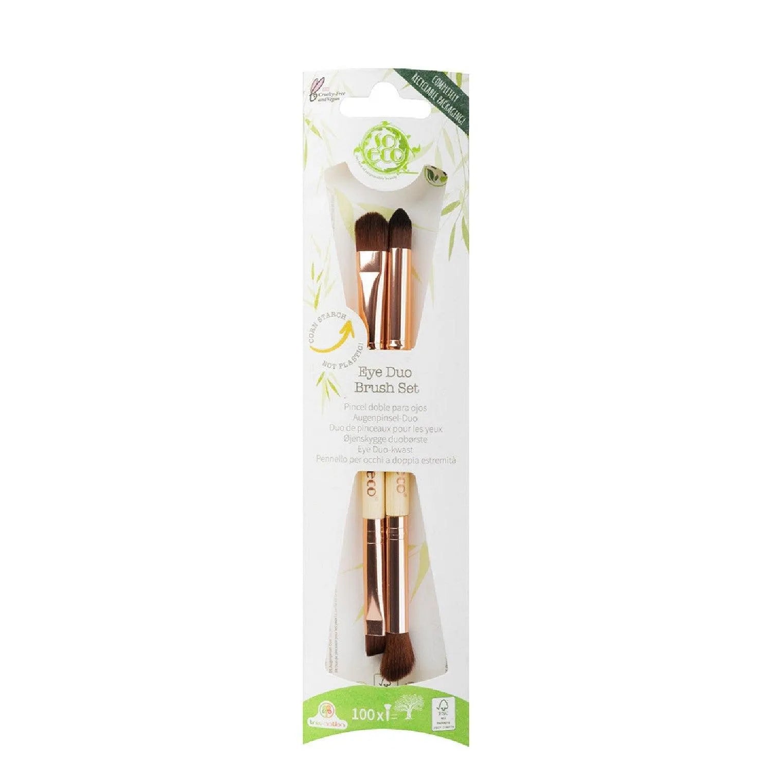 So-Eco - Eye Duo Brush Set - GOLDFARMACI