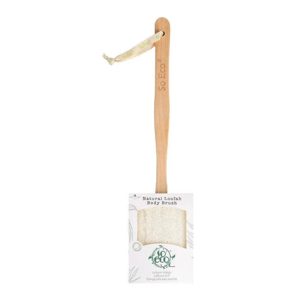 So-Eco - Flat Loofah with Wooden Handle - GOLDFARMACI