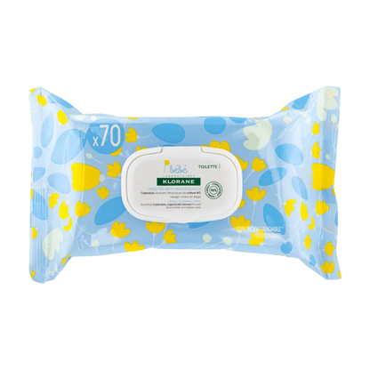 Klorane - Baby - Calendula Gentle Cleansing Wipes - GOLDFARMACI