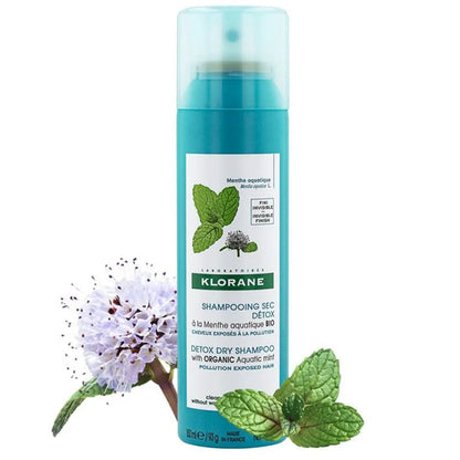 Klorane - Detox Dry Shampoo with Aquatic Mint - GOLDFARMACI