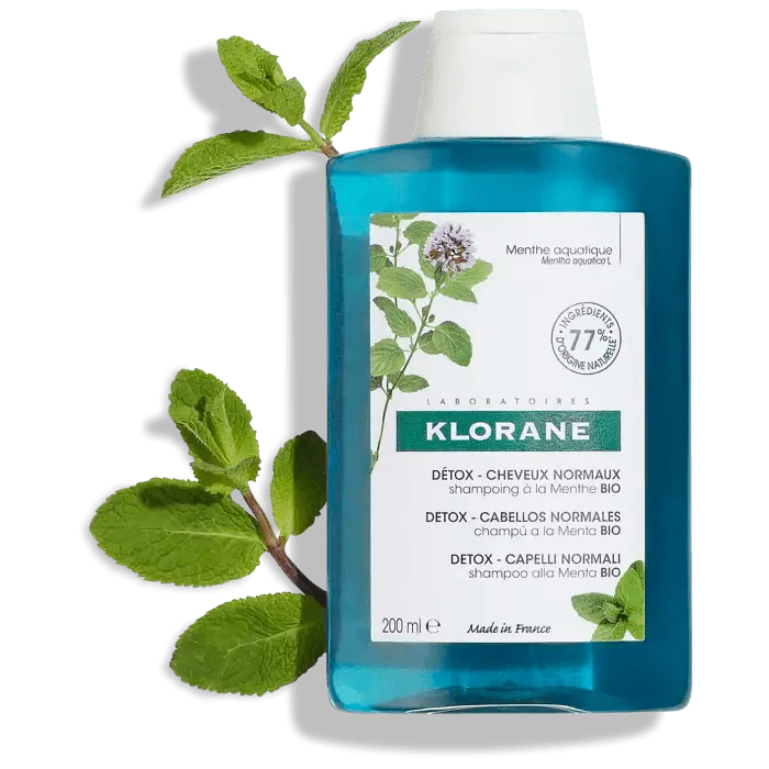 Klorane - Detox Shampoo with Aquatic Mint - GOLDFARMACI