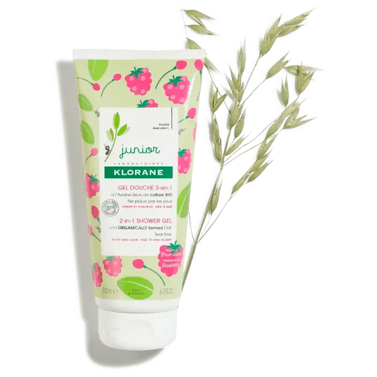 Klorane - Junior - Shower Gel - Raspberry 2-in-1 - GOLDFARMACI