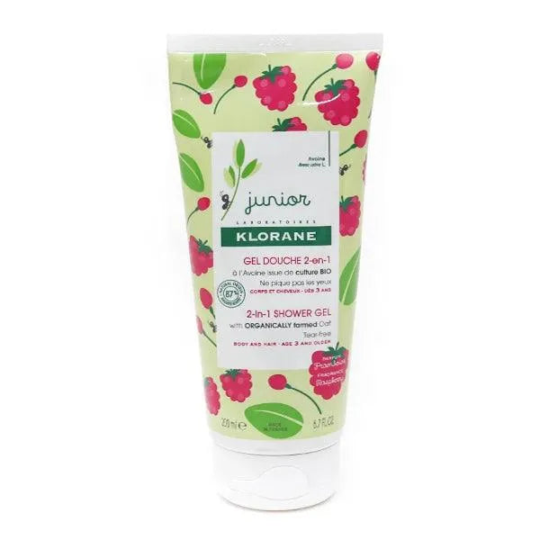 Klorane - Junior - Shower Gel - Raspberry 2-in-1 - GOLDFARMACI