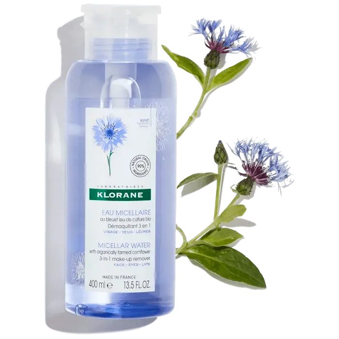 Klorane - Micellar cleansing water with Organic Cornflower - GOLDFARMACI