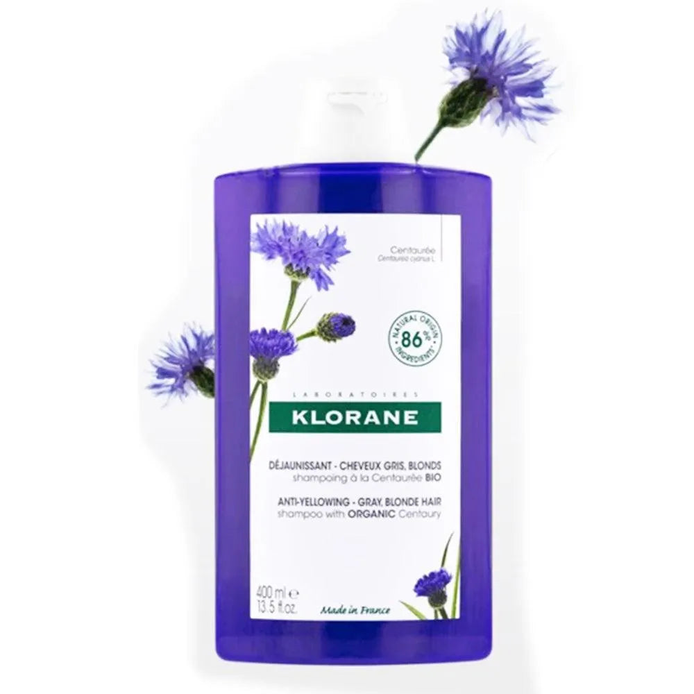 Klorane - Anti-Yellowing Shampoo with Organic Centaurea - GOLDFARMACI