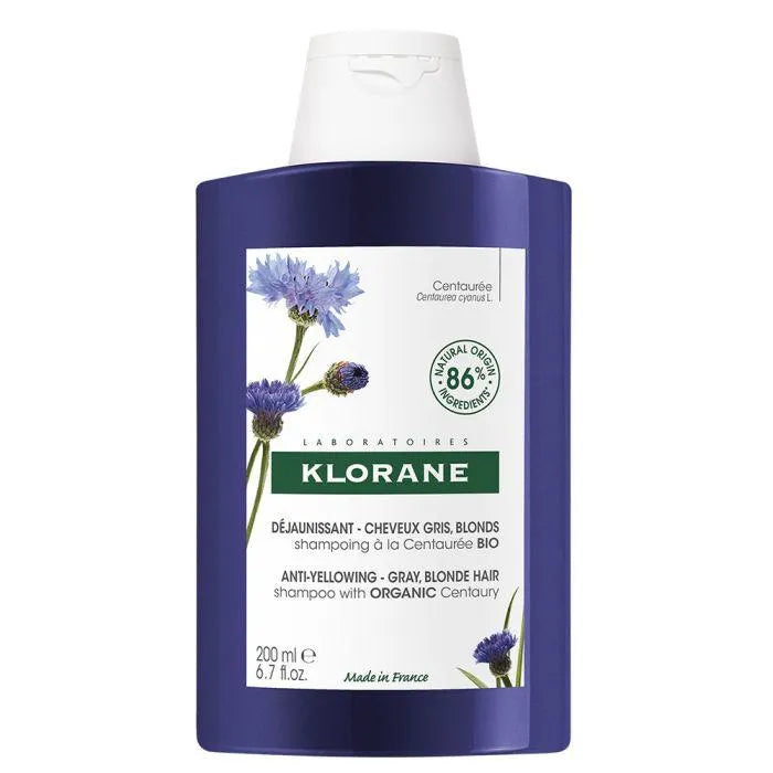 Klorane - Anti-Yellowing Shampoo with Organic Centaurea - GOLDFARMACI