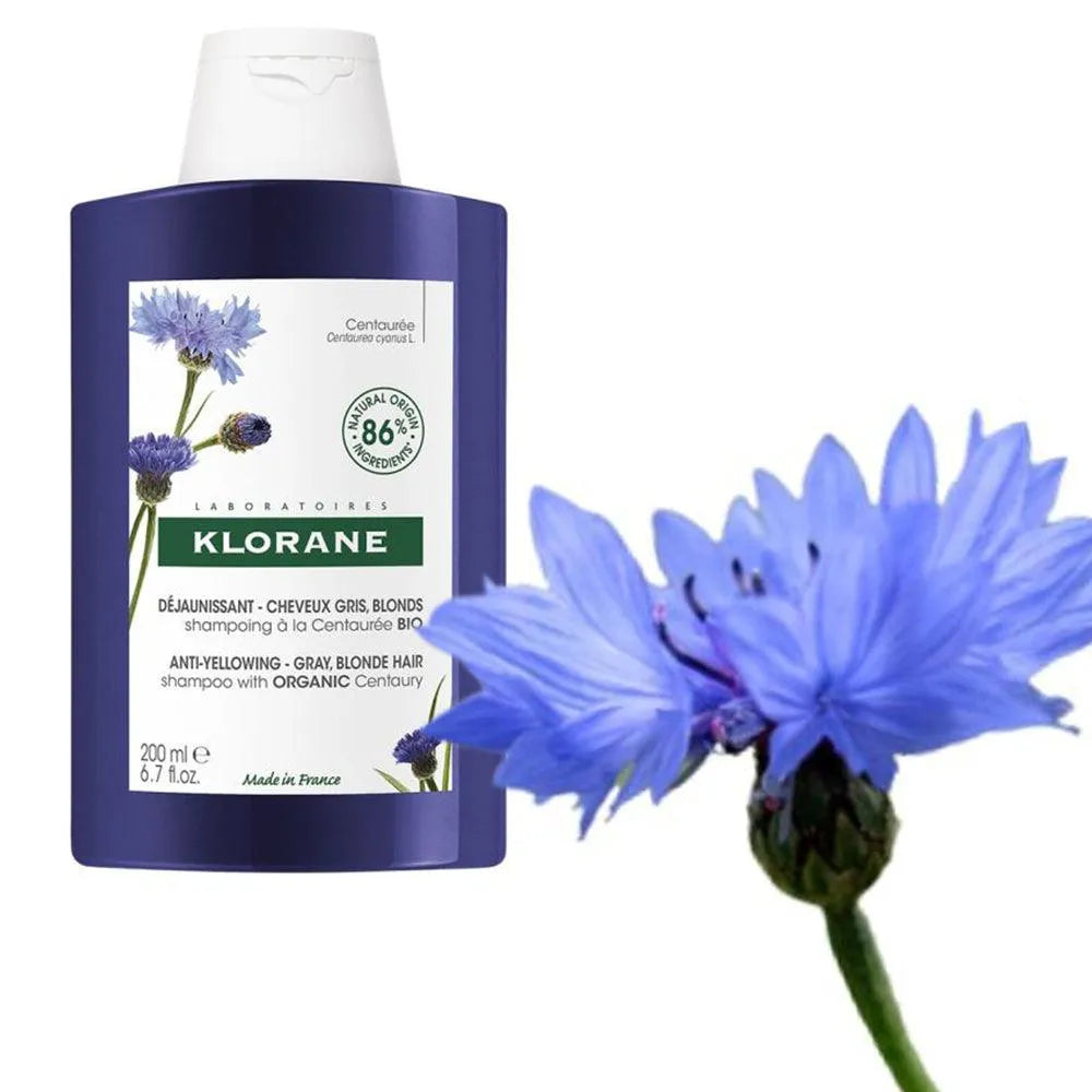 Klorane - Anti-Yellowing Shampoo with Organic Centaurea - GOLDFARMACI