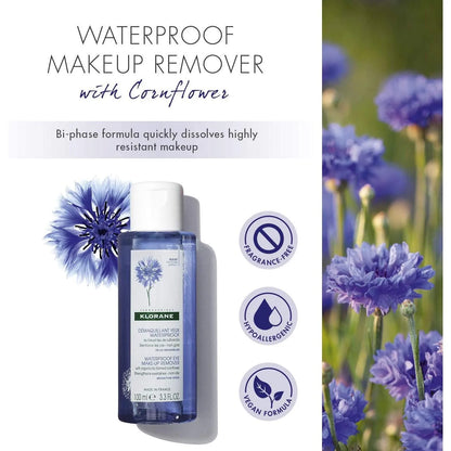Klorane - Waterproof Eye Makeup Remover with Cornflower - GOLDFARMACI