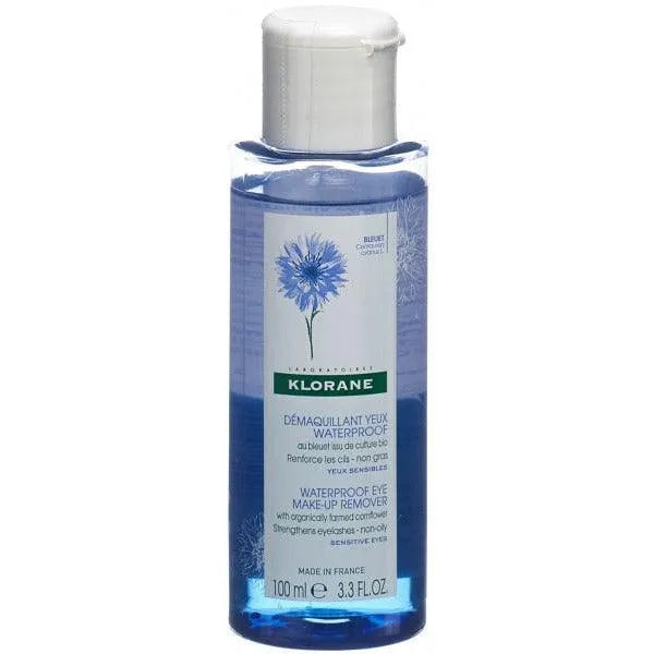 Klorane - Waterproof Eye Makeup Remover with Cornflower - GOLDFARMACI