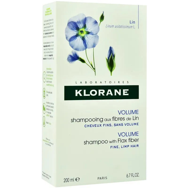 Klorane - Volumising Shampoo with Organic Flax - GOLDFARMACI