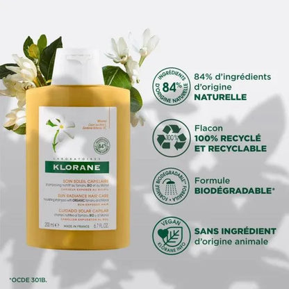 Klorane - Nourishing Shampoo with Organic Tamanu and Monoï - GOLDFARMACI
