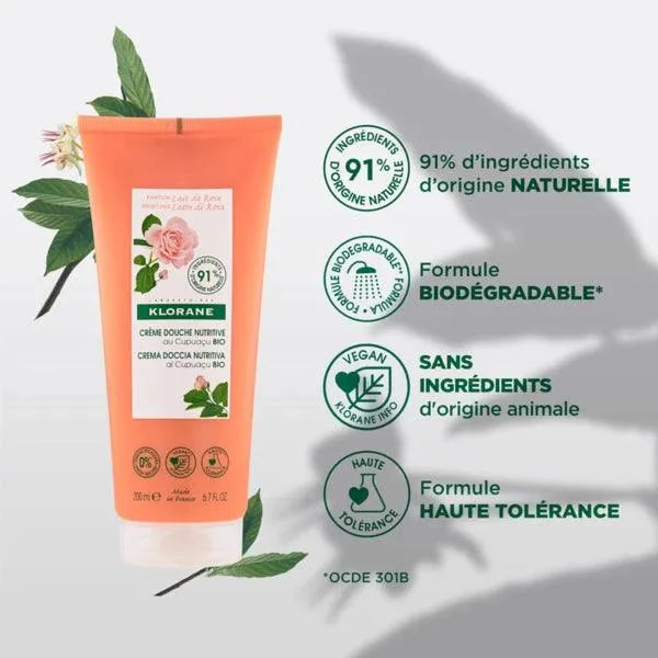 Klorane - Shower Cream - Rose Milk Scent - GOLDFARMACI