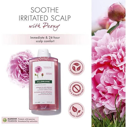 Klorane - Soothing Shampoo with Organic Peony - Sensitive scalp - GOLDFARMACI