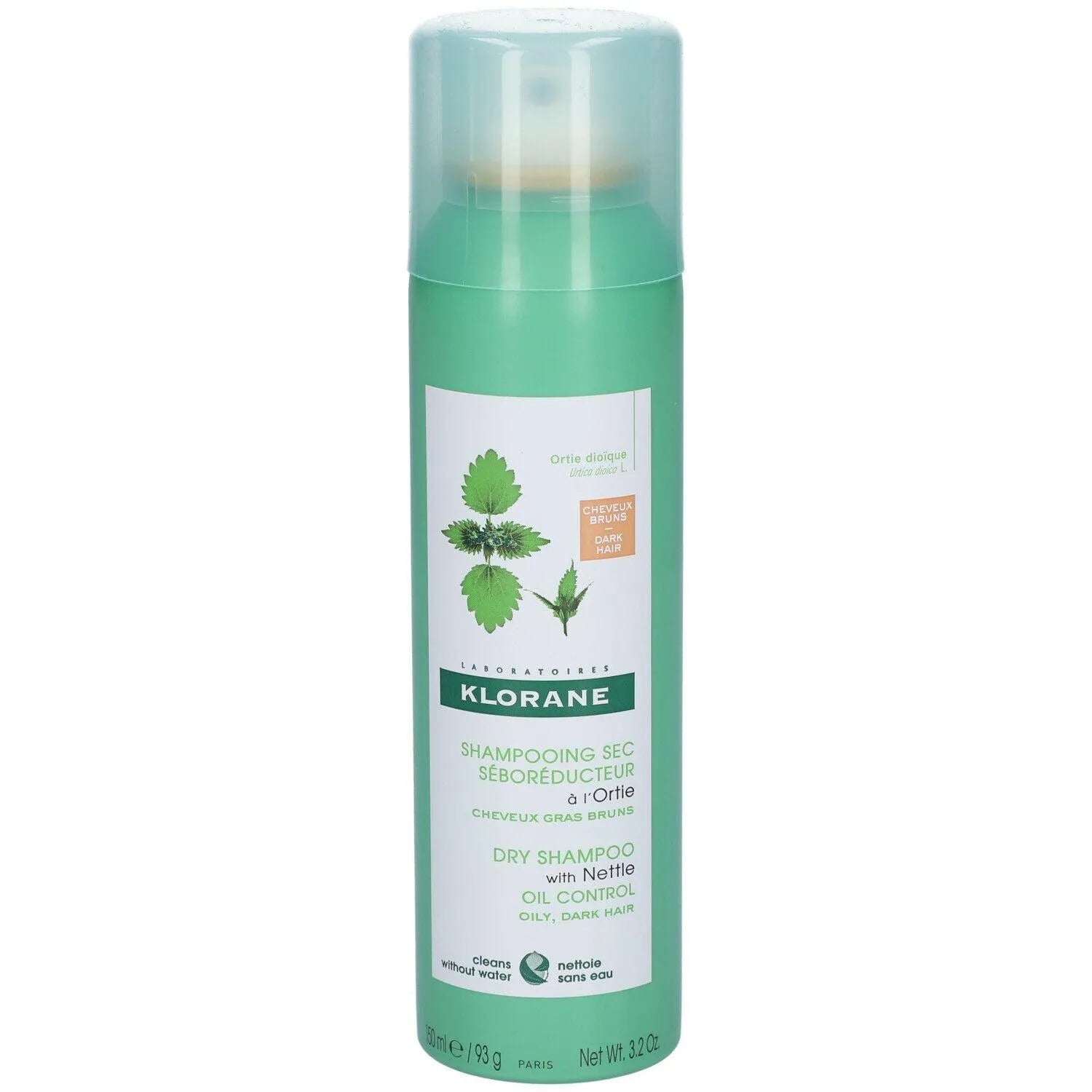 Klorane - Dry Shampoo with Nettle - Tinted - GOLDFARMACI