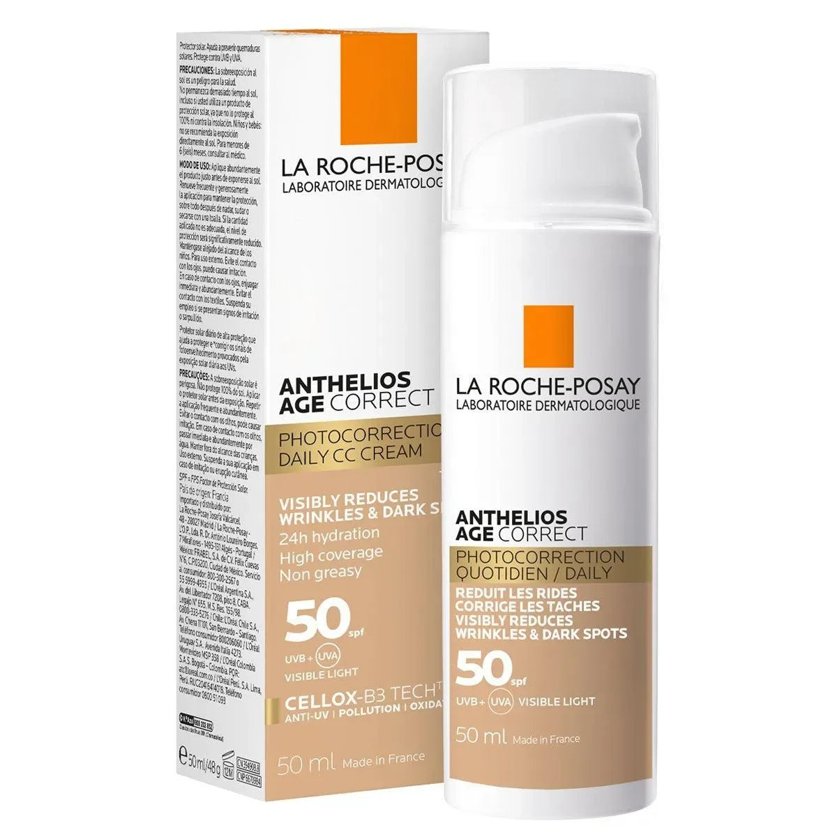 La Roche-Posay - Anthelios Age Correct Tinted SPF50 - GOLDFARMACI
