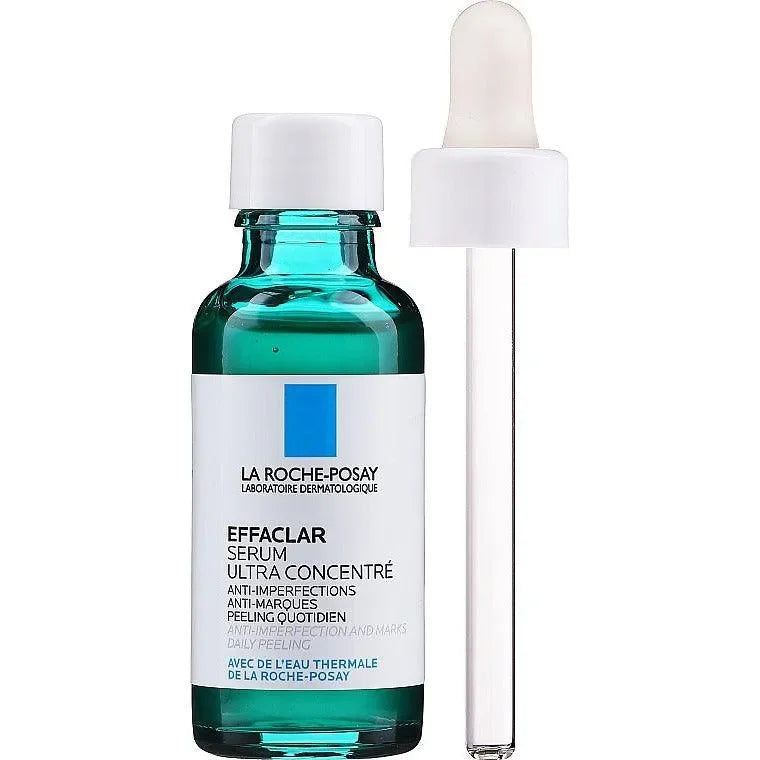 La Roche-Posay Effaclar Serum bottle with dropper, skincare at Goldfarmaci online pharmacy
