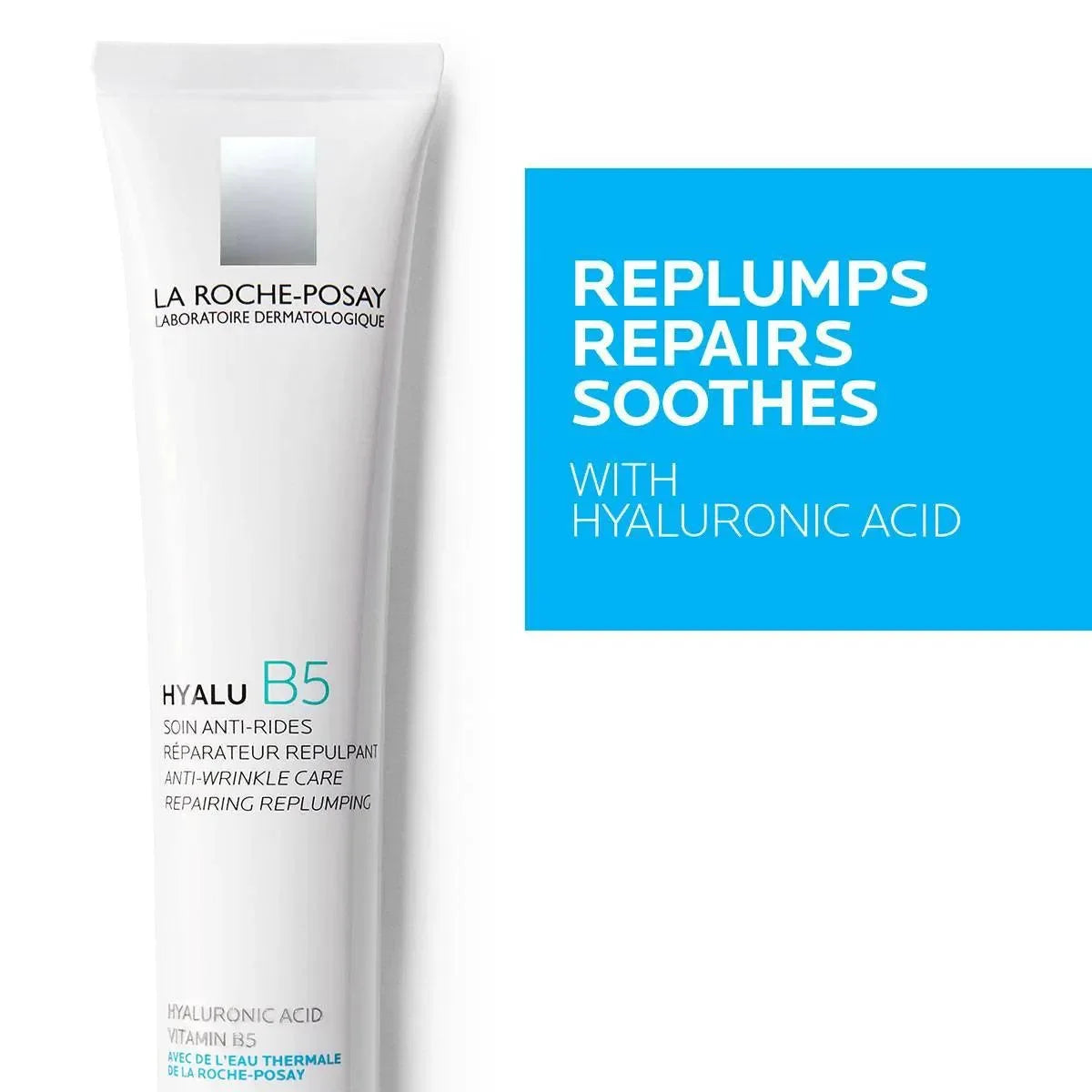La Roche-Posay Hyalu B5 anti-wrinkle cream tube with hyaluronic acid, dermocosmetic skincare
