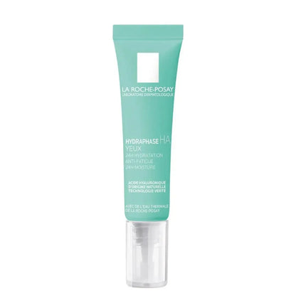 La Roche-Posay Hydraphase HA Eyes eye cream tube, official dermocosmetic at Goldfarmaci