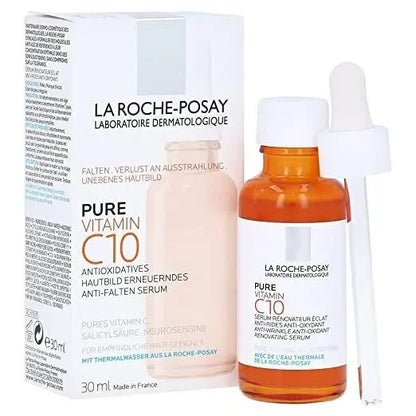 La Roche-Posay Pure Vitamin C10 serum with box and dropper, skincare at Goldfarmaci Albania