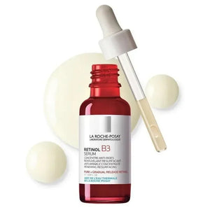 La Roche-Posay Retinol B3 Serum bottle with dropper, anti-wrinkle skincare