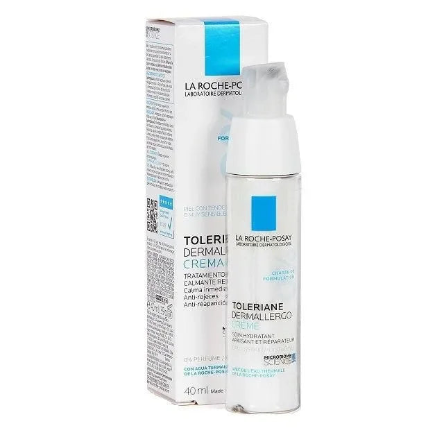 La Roche-Posay Toleriane Dermallergo Cream 40ml bottle and box on white background, Goldfarmaci skincare