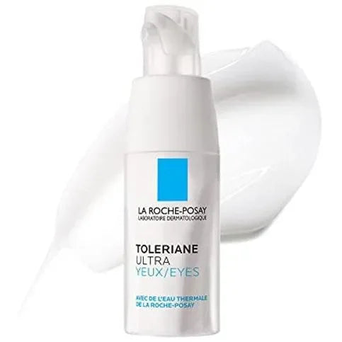 La Roche-Posay Toleriane Dermallergo Eyes eye cream bottle with white background, Goldfarmaci