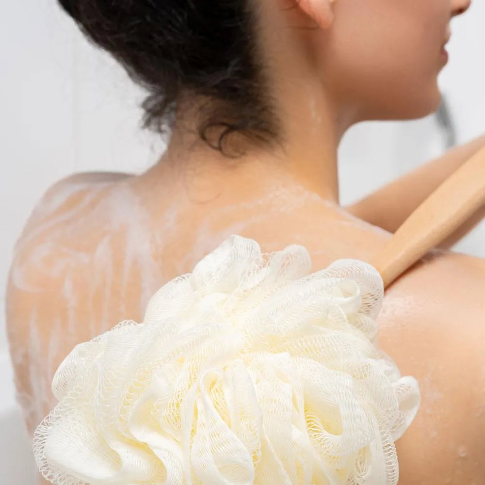 So-Eco - Long Handle Shower Pouf - GOLDFARMACI