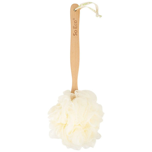 So-Eco - Long Handle Shower Pouf - GOLDFARMACI