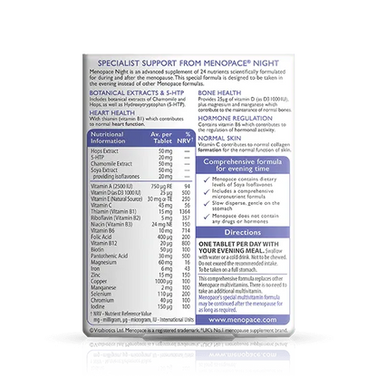 Vitabiotics - Menopace Night - GOLDFARMACI