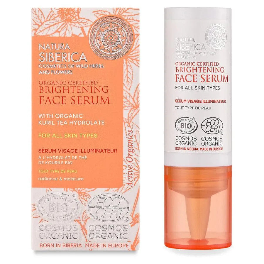 Natura Siberica - Brightening Face Serum for all skin types - GOLDFARMACI