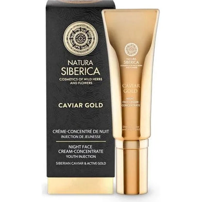 Natura Siberica - Caviar Gold Night Face concentrate Youth injection - GOLDFARMACI