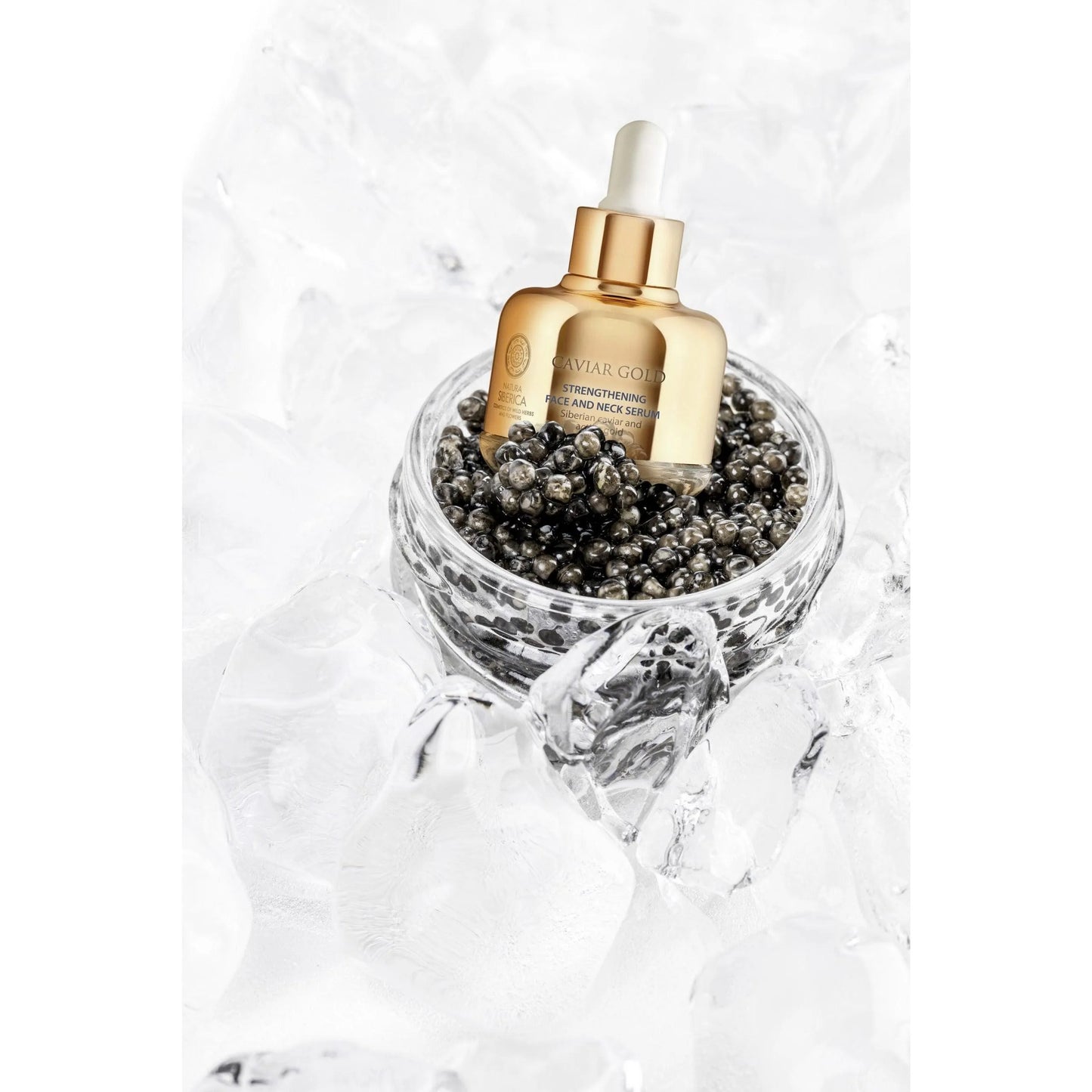 Natura Siberica - Caviar Gold Strengthening face and neck serum - GOLDFARMACI