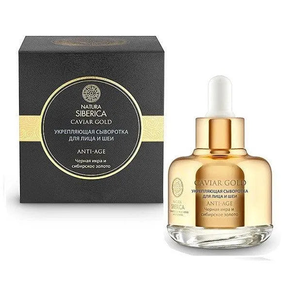 Natura Siberica - Caviar Gold Strengthening face and neck serum - GOLDFARMACI