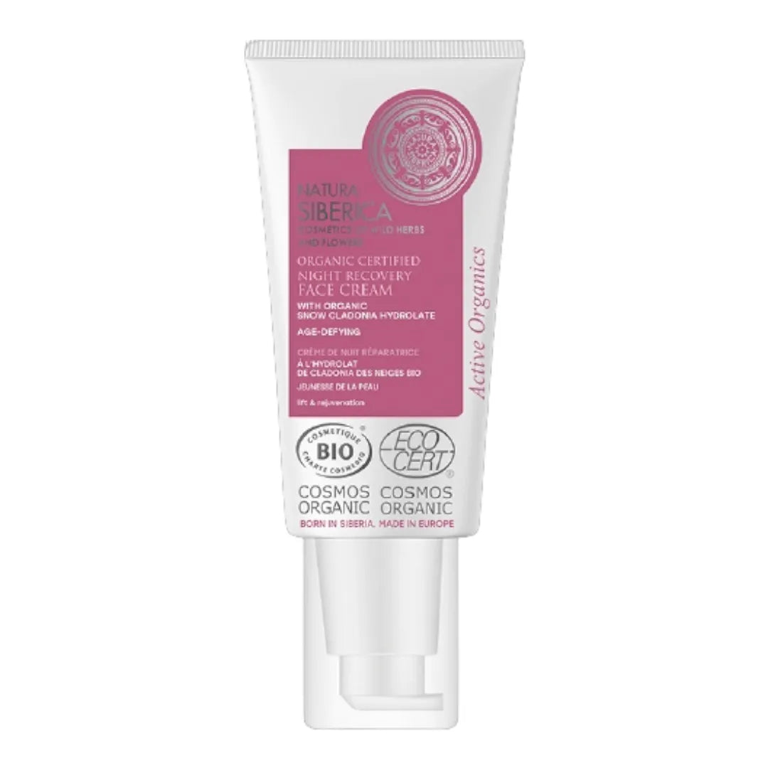 Natura Siberica - Organic Certified Age - Defying Night Recovery Face Cream - GOLDFARMACI