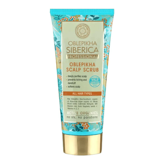 Natura Siberica - Scalp Scrub with Organic Oblepikha Hydrolate - GOLDFARMACI
