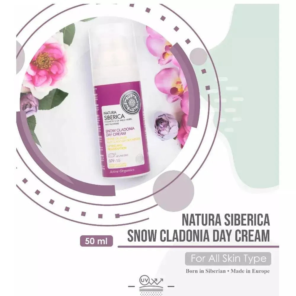 Natura Siberica - Snow Cladonia Day Cream 50ml - GOLDFARMACI