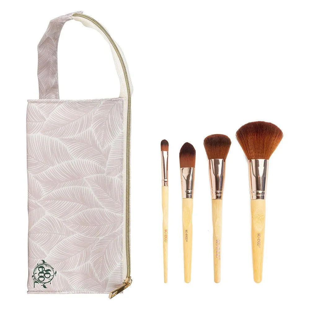 So-Eco - Natural Travel Brush Set Neutral - GOLDFARMACI